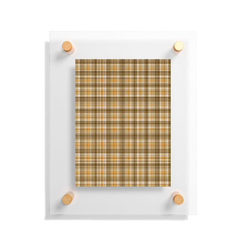 Lisa Argyropoulos Holiday Butternut Plaid Floating Acrylic Print