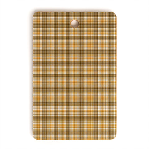Lisa Argyropoulos Holiday Butternut Plaid Cutting Board Rectangle