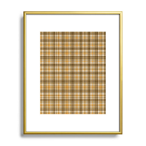 Lisa Argyropoulos Holiday Butternut Plaid Metal Framed Art Print