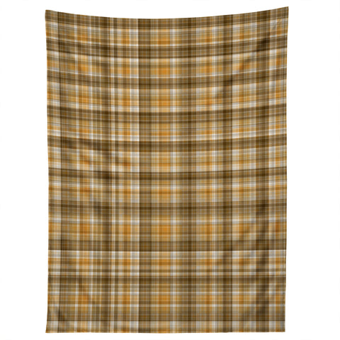 Lisa Argyropoulos Holiday Butternut Plaid Tapestry