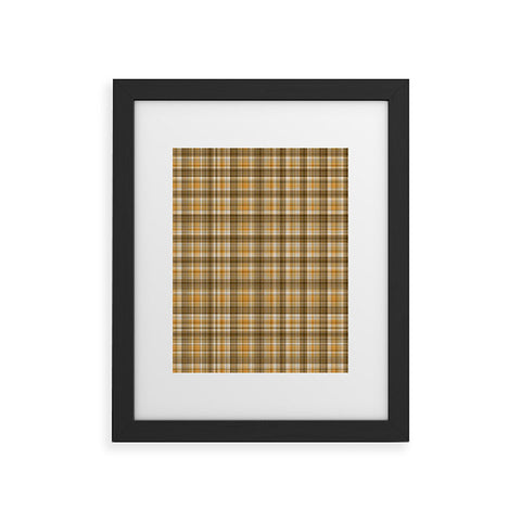 Lisa Argyropoulos Holiday Butternut Plaid Framed Art Print