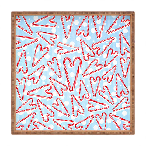 Lisa Argyropoulos Holiday Love And Polka Dots Square Tray