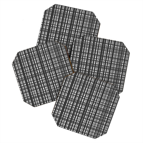 Lisa Argyropoulos Holiday Plaid Modern Coordinate Coaster Set