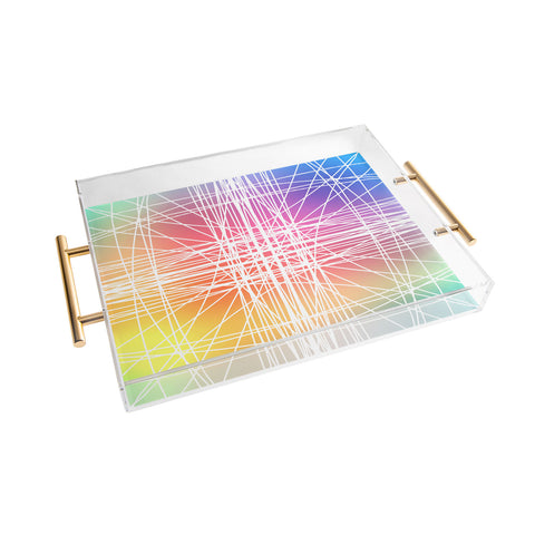 Lisa Argyropoulos Linear Colorburst Acrylic Tray