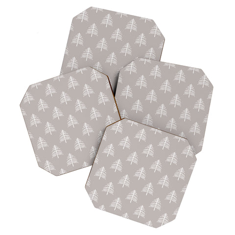 Lisa Argyropoulos Linear Trees Neutral Coaster Set