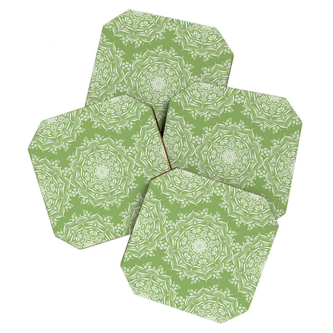 Lisa Argyropoulos Lotus and Green Coaster Set