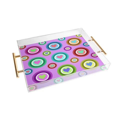 Lisa Argyropoulos Love Love Love Lovely Lavender Acrylic Tray