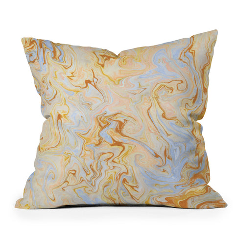 Lisa Argyropoulos Marble Twist IV Outdoor Throw Pillow