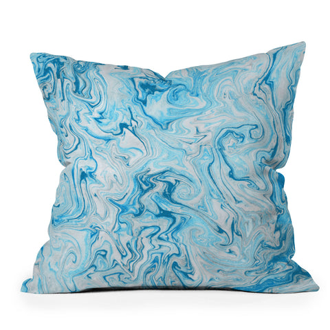 Lisa Argyropoulos Marble Twist VII Outdoor Throw Pillow