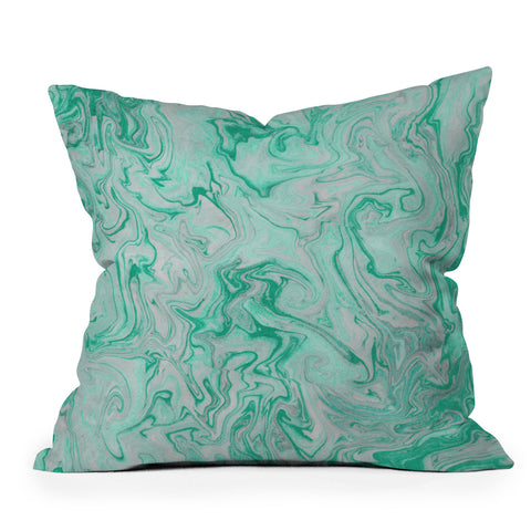 Lisa Argyropoulos Marble Twist VIII Outdoor Throw Pillow