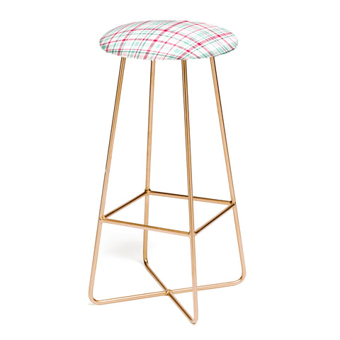 Lisa Argyropoulos Merry Vintage Plaid Bar Stool