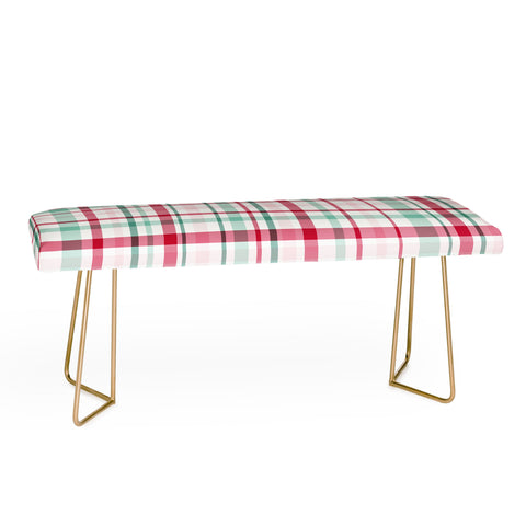 Lisa Argyropoulos Merry Vintage Plaid Bench