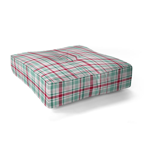 Lisa Argyropoulos Merry Vintage Plaid Floor Pillow Square