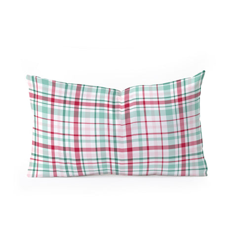 Lisa Argyropoulos Merry Vintage Plaid Oblong Throw Pillow
