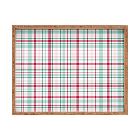 Lisa Argyropoulos Merry Vintage Plaid Rectangular Tray