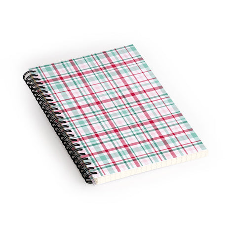 Lisa Argyropoulos Merry Vintage Plaid Spiral Notebook