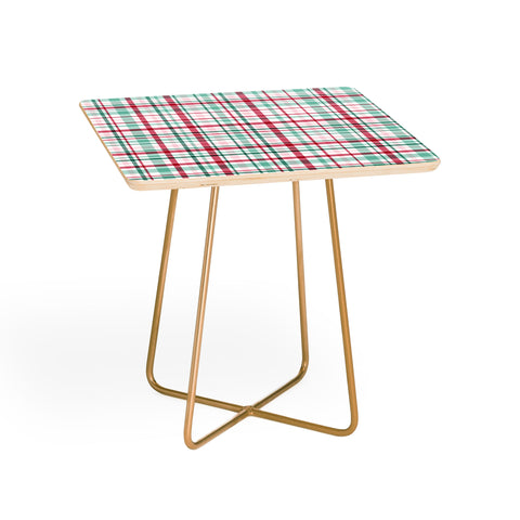 Lisa Argyropoulos Merry Vintage Plaid Side Table