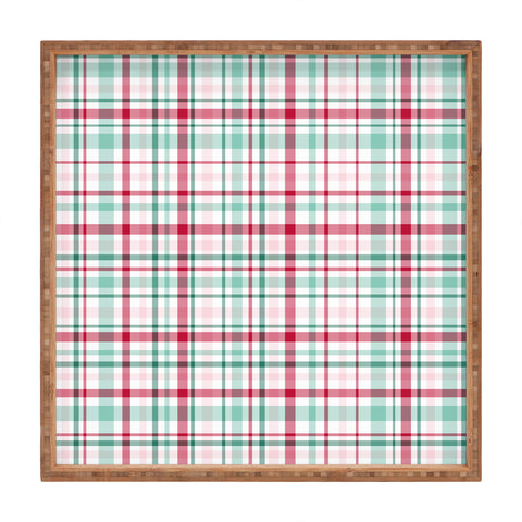 Lisa Argyropoulos Merry Vintage Plaid Square Tray