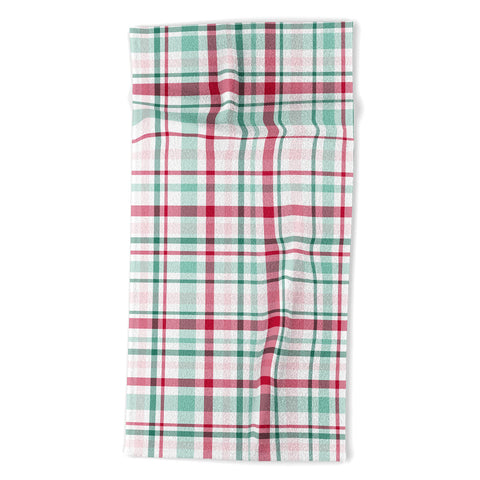 Lisa Argyropoulos Merry Vintage Plaid Beach Towel