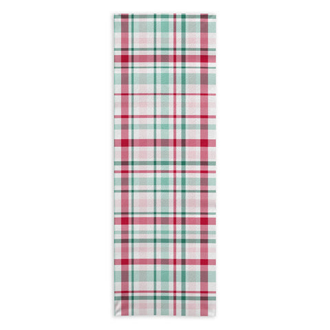 Lisa Argyropoulos Merry Vintage Plaid Yoga Towel