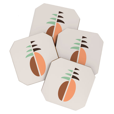 Lisa Argyropoulos Mod Pineapple Coaster Set