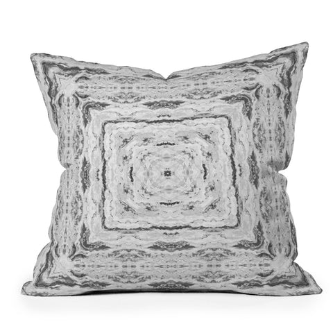 Lisa Argyropoulos Mono Melt Kaleido Outdoor Throw Pillow