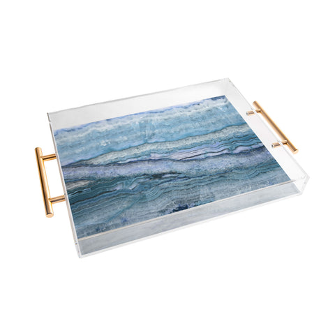 Lisa Argyropoulos Mystic Stone Aqua Blue Acrylic Tray