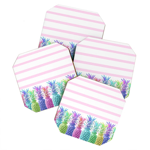 Lisa Argyropoulos Pastel Jungle Coaster Set