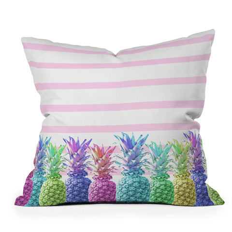 Lisa Argyropoulos Pastel Jungle Outdoor Throw Pillow