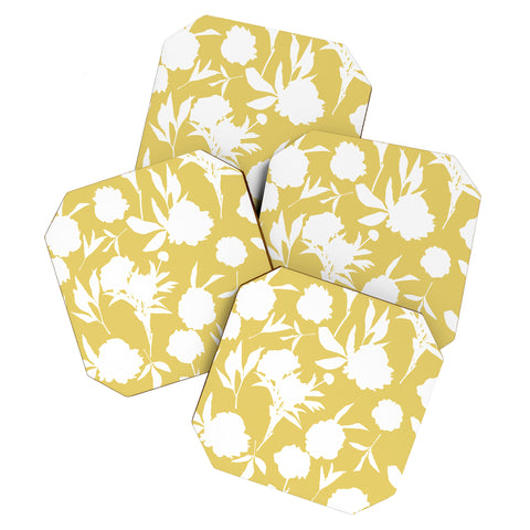 Lisa Argyropoulos Peony Silhouettes Harvest Coaster Set