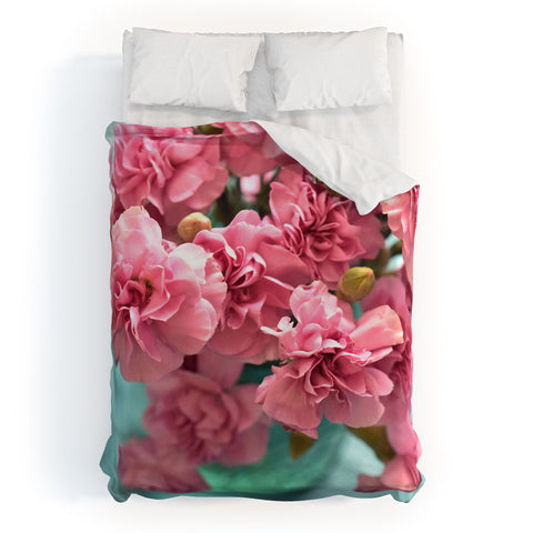 Lisa Argyropoulos Pink Carnations Duvet Cover