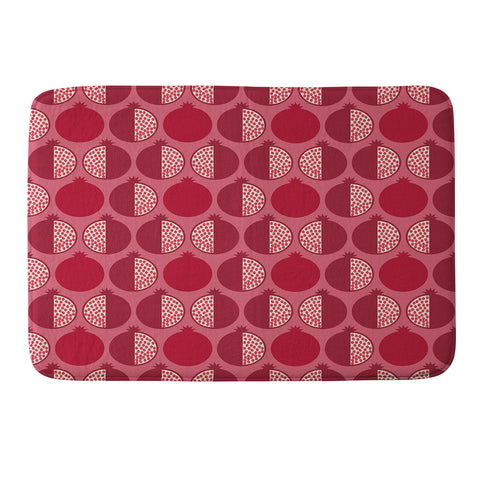 Lisa Argyropoulos Pomegranate Line Up Reds Memory Foam Bath Mat