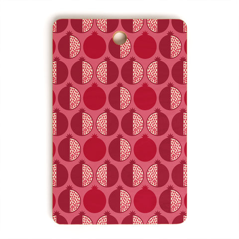 Lisa Argyropoulos Pomegranate Line Up Reds Cutting Board Rectangle