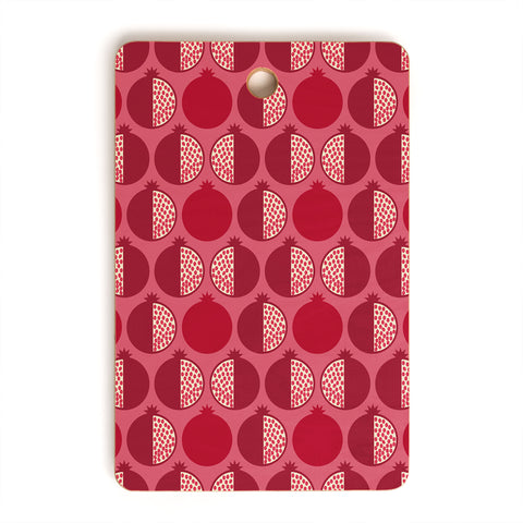 Lisa Argyropoulos Pomegranate Line Up Reds Cutting Board Rectangle
