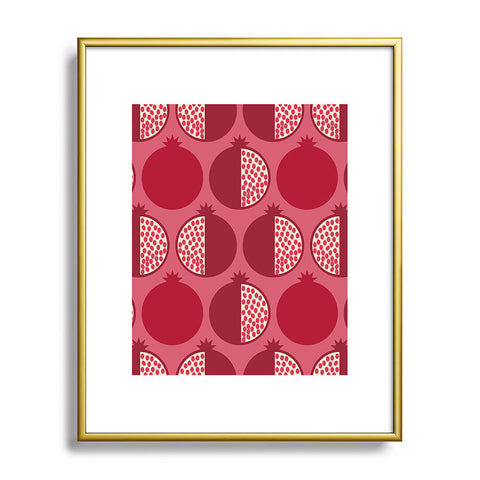 Lisa Argyropoulos Pomegranate Line Up Reds Metal Framed Art Print
