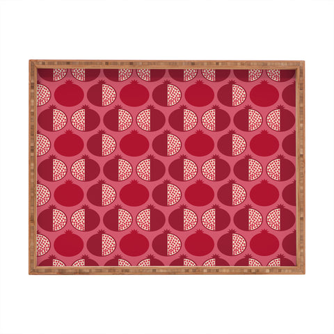Lisa Argyropoulos Pomegranate Line Up Reds Rectangular Tray