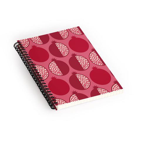 Lisa Argyropoulos Pomegranate Line Up Reds Spiral Notebook