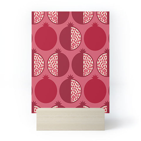 Lisa Argyropoulos Pomegranate Line Up Reds Mini Art Print