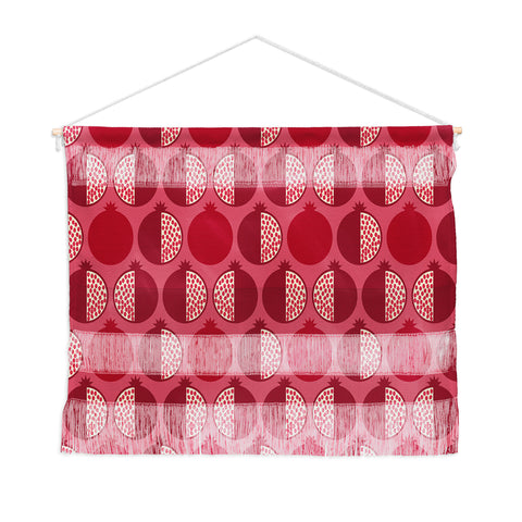 Lisa Argyropoulos Pomegranate Line Up Reds Wall Hanging Landscape