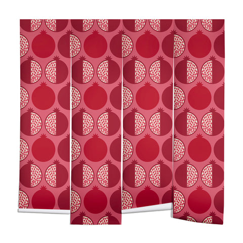 Lisa Argyropoulos Pomegranate Line Up Reds Wall Mural