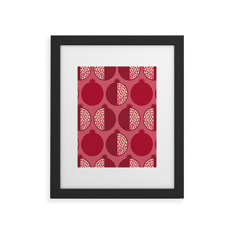 Lisa Argyropoulos Pomegranate Line Up Reds Framed Art Print