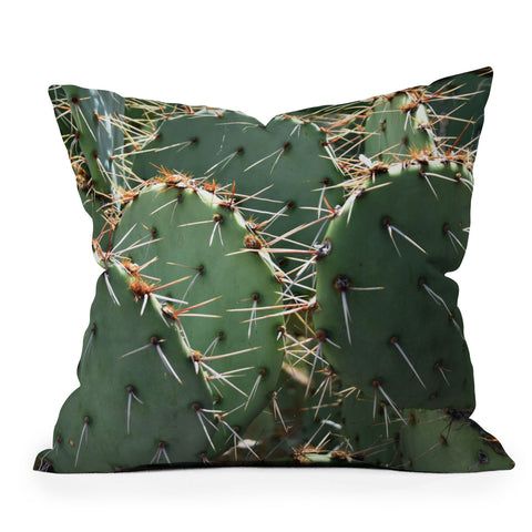 Lisa Argyropoulos Prickly Outdoor Throw Pillow