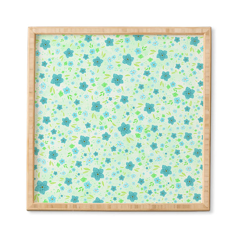 Lisa Argyropoulos Retro Forget Me Nots Framed Wall Art