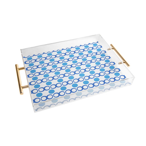 Lisa Argyropoulos Retrocity In Blue Sky Acrylic Tray