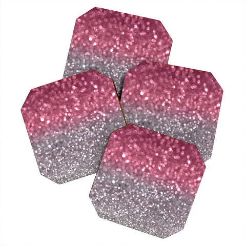 Lisa Argyropoulos Rose And Gray Coaster Set