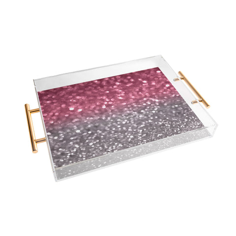 Lisa Argyropoulos Rose And Gray Acrylic Tray