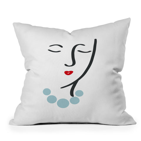 Lisa Argyropoulos Simply She Outdoor Throw Pillow