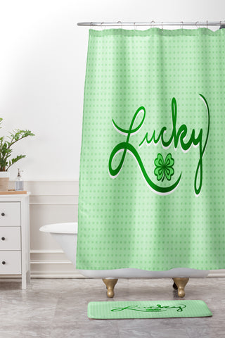 Lisa Argyropoulos So Lucky Shower Curtain And Mat