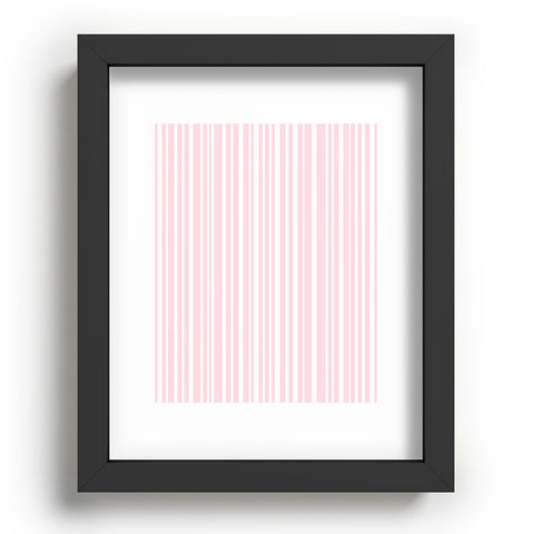 Lisa Argyropoulos Soft Blush Stripes Recessed Framing Rectangle