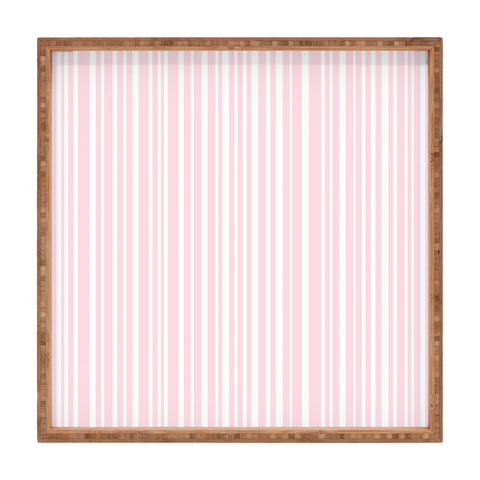Lisa Argyropoulos Soft Blush Stripes Square Tray
